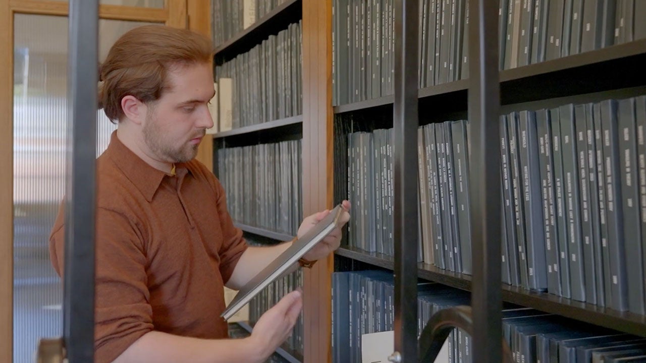 Student browsing library catalog